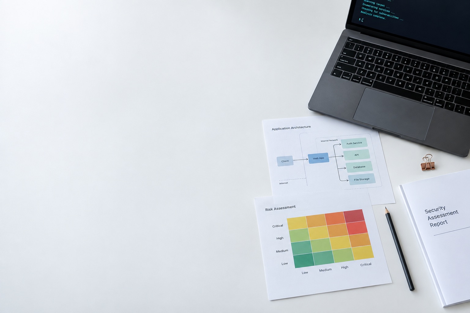 Materials and tools used in a security review